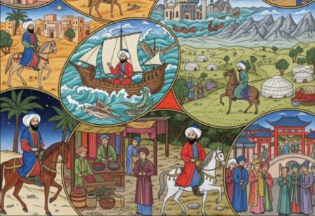 رحلة ابن بطوطة.. خريطة تكشف عبور القارات من المغرب إلى الصين