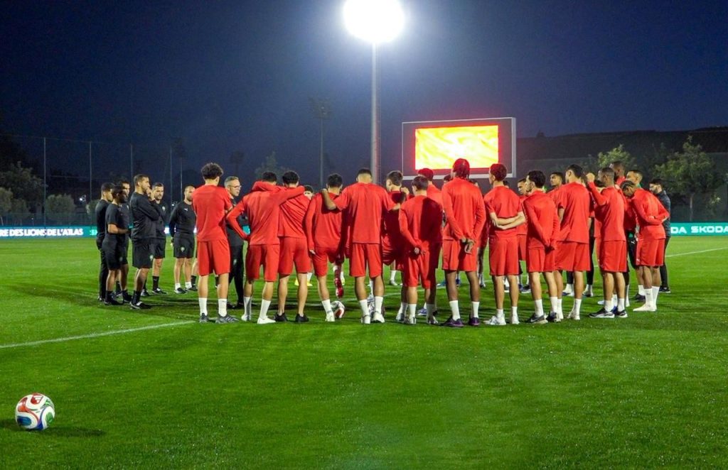 المنتخب الوطني يجري أول حصة تدريبية له تحت إشراف المدرب الجديد محمد وهبي