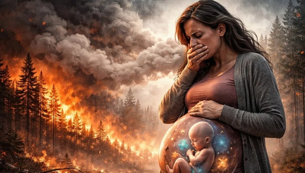 دخان حرائق الغابات في أواخر الحمل يرتبط بارتفاع خطر التوحد لدى الأطفال