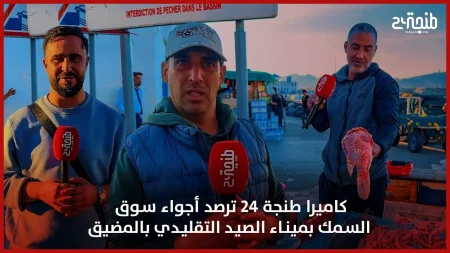 كاميرا طنجة 24 ترصد أجواء سوق السمك بميناء الصيد التقليدي بالمضيق