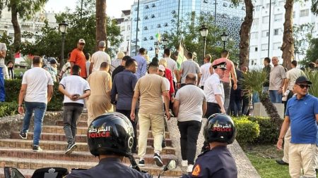 توقيف أكثر من 12 شخصا بعد تفريق وقفة داعمة لفلسطين في طنجة