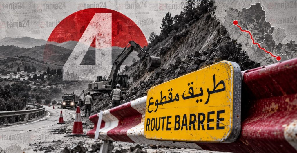 الانزلاقات الأرضية تقطع طريقا بخميس أنجرة